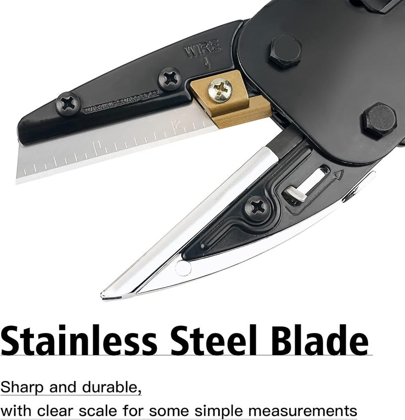 vomex Heavy Duty Scissors All Purpose - Multipurpose Utility Cutter,6 in 1 Function,Availabe for Industry and Home Use,Cutting for Soft Pipe/Fibre/Wood/Iron Wire/Box/Paper - Image 2
